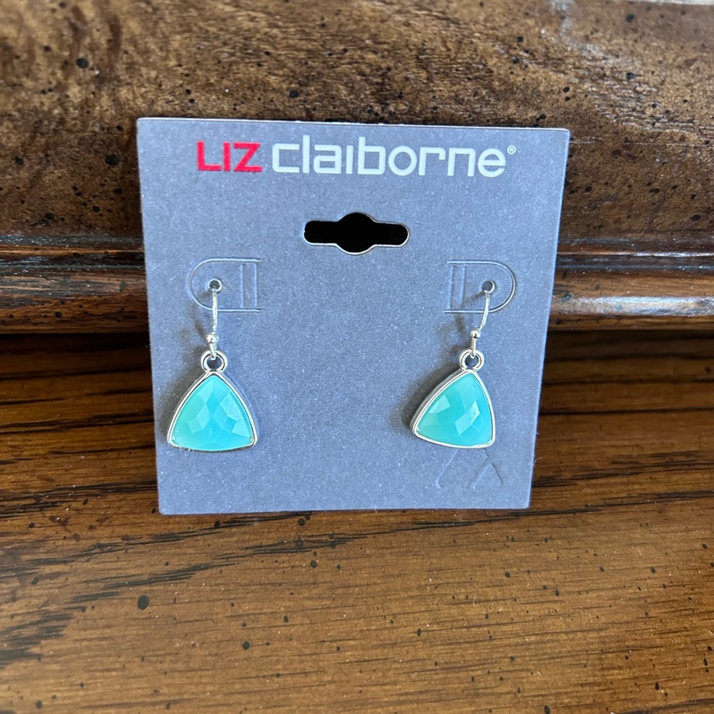 Liz Claiborne turquoise dangle earrings